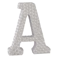 6" Silver Monogram Letter, A
