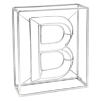 Laila Ali 7" Silver Metal Letter Block Sign, B