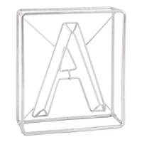 Laila Ali 7" Silver Metal Letter Block Sign, A
