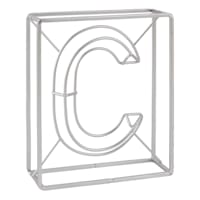 Laila Ali 7" Silver Metal Letter Block Sign, C