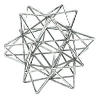 Found & Fable Silver Metal Pointed Star Figurine, 5.5"