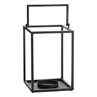 Black Metal Lantern, 7"