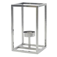 Square Metal Candle Holder, 8"