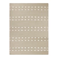 (D516) Tracey Boyd Ivory Braided Area Rug, 5x7