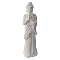 Found & Fable White Buddha Figurine, 30"