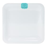 Matte White Soft Square Melamine Dinner Plate