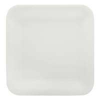 Matte Grey Soft Square Melamine Salad Plate