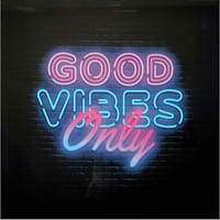 Good Vibes Only Canvas Wall Art, 12"