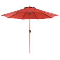 Peachtree Red Outdoor Umbrella, 9'