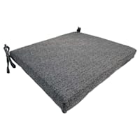 Fiddlestix Dark Grey Premium Outdoor Square Seat Cushion