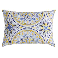 Castille Multicolor Outdoor Lumbar Throw Pillow, 14x20