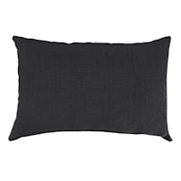 Sorvino Ash Premium Lumbar Outdoor Throw Pillow, 14x20