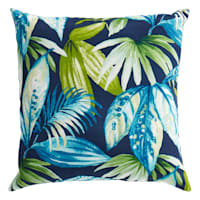 Seneca Navy Blue Oversized Square Outdoor Throw Pillow, 20"