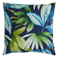 Seneca Navy Blue Square Outdoor Throw Pillow, 16"