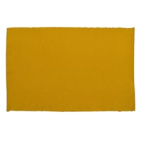 Set of 4 Ribbed Yellow Placemats