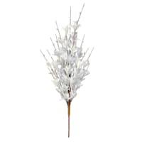 White Forsythia Cluster Floral Stem, 23"