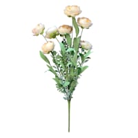 Orange & Coral Floral Spray, 21"