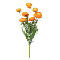 Orange Floral Spray, 21"