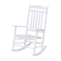 Wooden Outdoor Rocking Chair, White