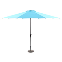 Turquoise Crank Round Patio Umbrella, 11'