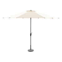 Tan Crank Round Patio Umbrella, 11'