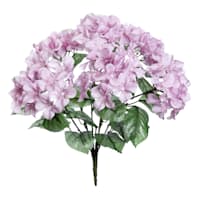 6-Head Purple Hydrangea Floral Spray, 17"