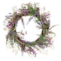 Purple Lavender & Berry Wreath, 24"