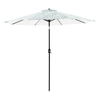 Calista Turquoise Crank & Tilt Round Patio Umbrella, 9'
