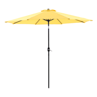 Yellow Crank & Tilt Round Patio Umbrella, 9'