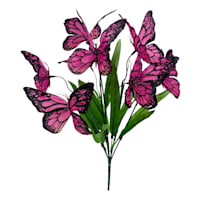 Pink Butterfly Spray, 18"