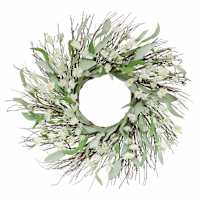 Green Wildflower Wreath, 24"