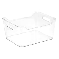 Hefty Clear & White Storage Bin, 62l