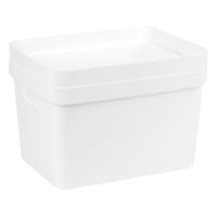 2-Pack White Storage Container, 15l