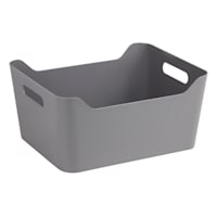 Grey Storage Bin, 15l