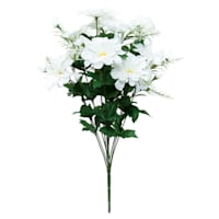 White Daisy Floral Spray, 19.5"