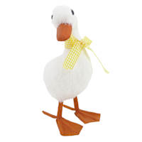 Homespun Easter White Sisal Duck, 8"