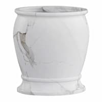 Belle Grey & White Marbled Toothbrush Holder, 4.5"