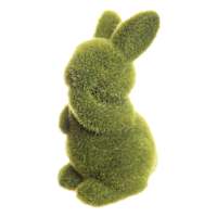Providence Artificial Moss Covered Standing Easter Bunny, 3.5"