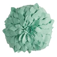 Hemlock Green Petal Outdoor Throw Pillow, 18"