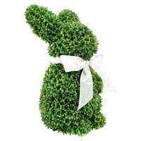 Artificial Boxwood Easter Bunny, 12"