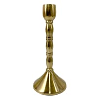 Providence Gold Taper Candle Holder, 8"