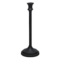 Black Metal Taper Candle Holder, 12.5"
