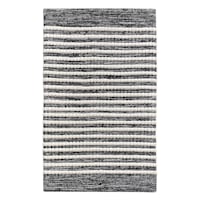 Black & White Heritage Striped Kitchen Mat, 18x30