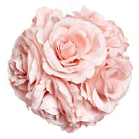 Pink Rose Kissing Ball, 6"
