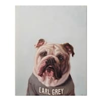 Earl Grey Dog Canvas Wall Art, 12x16