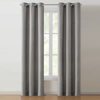 Corey Grey Light Filtering Grommet Curtain Panel, 84"
