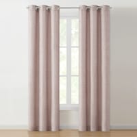 Corey Blush Light Filtering Grommet Curtain Panel, 84"