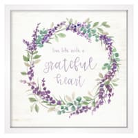 Grace Mitchell Framed Lilac Wreath Wall Art, 15"
