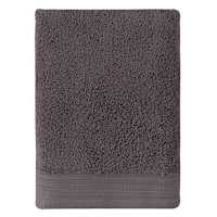 Honeybloom Plush Performance Solid Dark Grey Bath Towel, 30x54