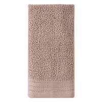 Honeybloom Plush Performance Solid Stone Hand Towel, 16x28